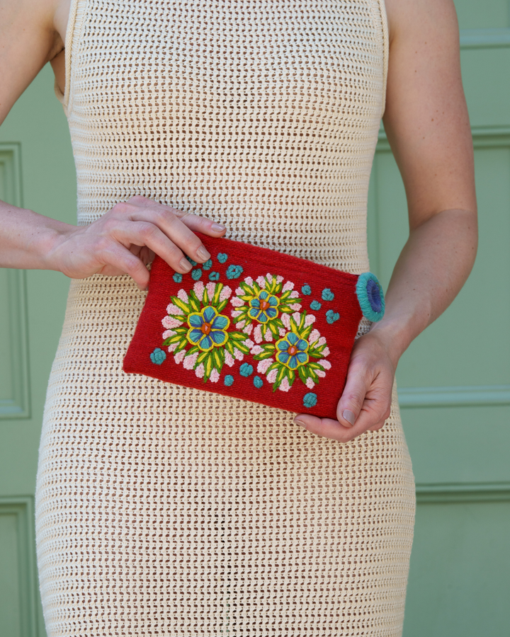 Floral Fireworks Pouch
