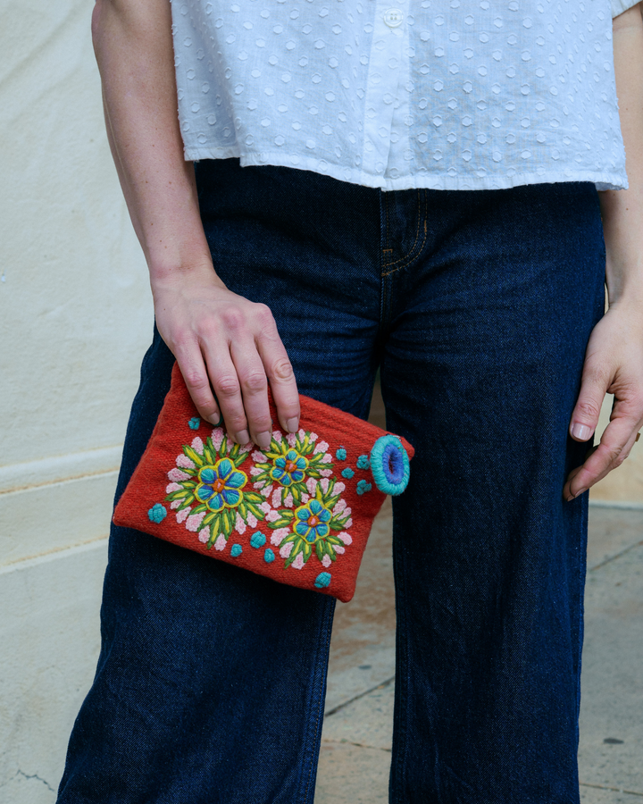 Floral Fireworks Pouch