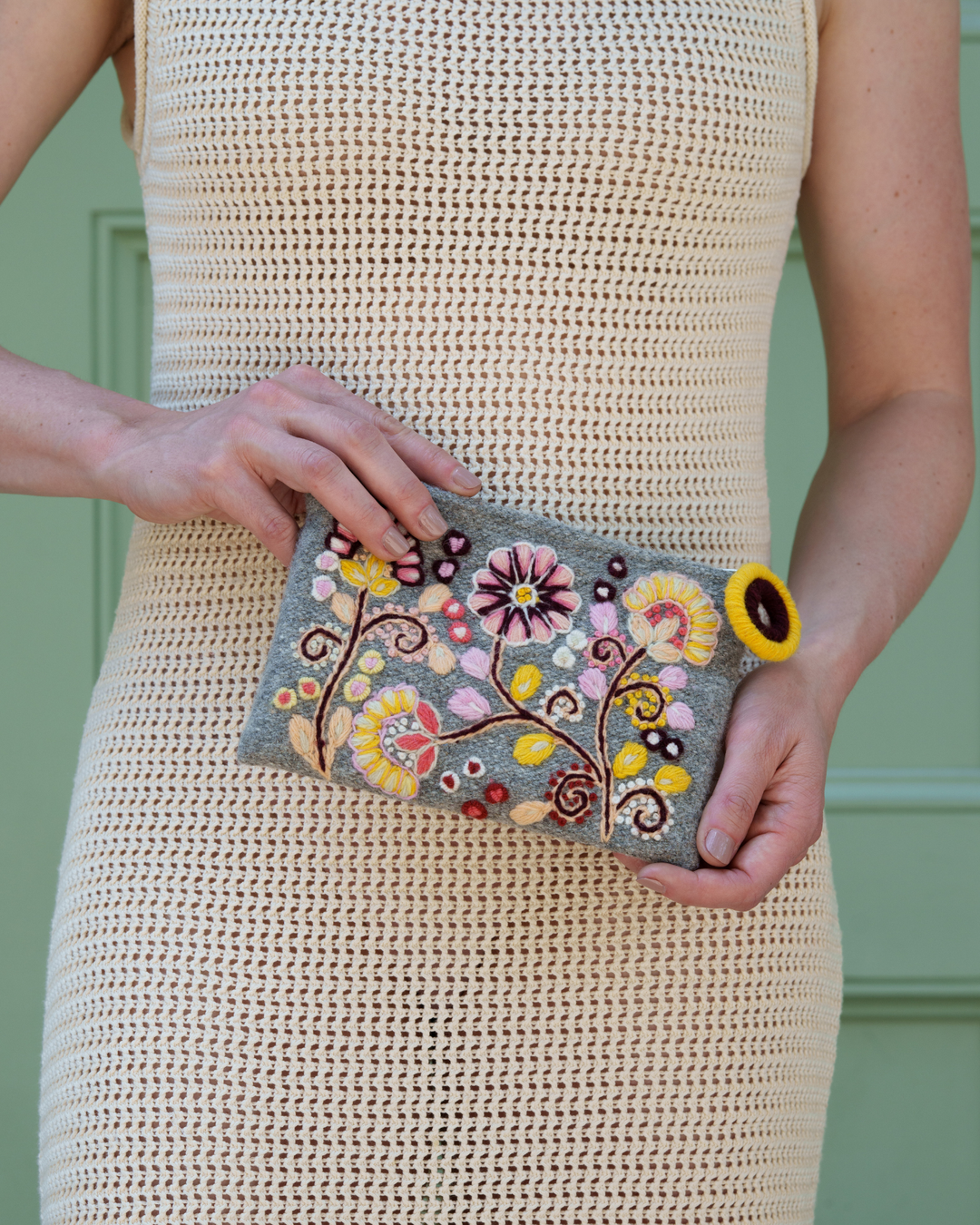 Heather Grey Pouch