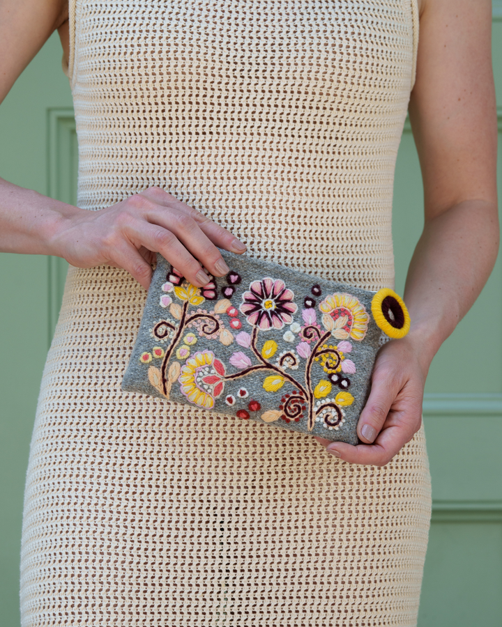 Heather Grey Pouch